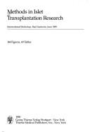 Cover of: Methods in Islet Transplantation Research (Hormone and Metabolic Research Supplement Series) by Konrad Federlin, Reinhard G. Bretzel, Bernd Hering
