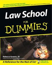 Cover of: Law school for dummies