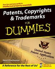 Cover of: Patents, copyrights & trademarks for dummies