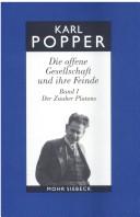 Cover of: Die offene Gesellschaft und ihre Feinde 1. Der Zauber Platons. by Karl Popper, Hubert Kiesewetter