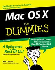 Mac OS X for Dummies