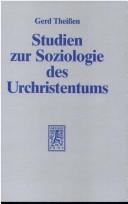 Cover of: Studien zur Soziologie des Urchristentums.