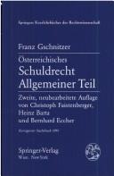 Cover of: Österreichisches Schuldrecht