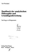 Cover of: Handbuch der analytischen Philosophie und Grundlagenforschung.