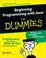 Cover of: Beginning programming with Java for dummies