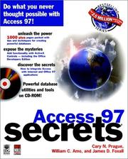 Cover of: Access 97 SECRETS by Cary N. Prague