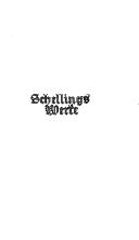 Cover of: Schellings Werke. by Friedrich Wilhelm Joseph von Schelling