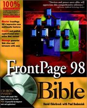 Cover of: FrontPage 98 bible