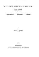 Cover of: Die Linguistische Struktur Europas