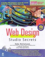 Cover of: Web design studio secrets by Deke McClelland