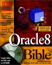 Cover of: Oracle8 bible by Carol McCullough-Dieter