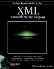 Cover of: XML by Elliotte Rusty Harold
