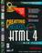 Cover of: Creating cool HTML 4 web pages