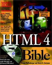HTML 4 bible by Bryan Pfaffenberger