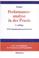 Cover of: Performanceanalyse in der Praxis.