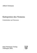 Cover of: Linguistische Arbeiten, vol. 458: Kategorien des Nomens: Schnittstellen und  Okonomie