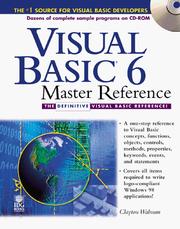 Cover of: Visual Basic 6 master reference