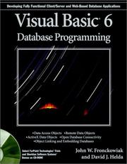 Cover of: Visual Basic® 6 Database Programming | John W. Fronckowiak