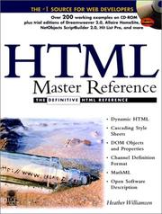 Cover of: HTML Master Reference