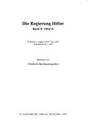 Cover of: Akten der Reichskanzlei, Regierung Hitler 1933-1945, Bd.2, 1934/35, 2 Teilbde. by Hans G. Hockerts, Hartmut Weber, Friedrich Hartmannsgruber