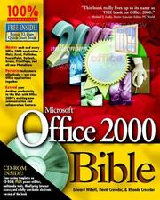 Cover of: Microsoft Office 2000 bible