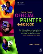 Cover of: Hewlett-Packard Official Printer Handbook