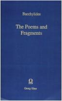 Cover of: The Poems & Fragments by Bacchylides
