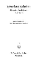 Cover of: Erfundene Wahrheit. Deutsche Geschichten 1945 - 1960