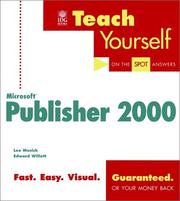 Cover of: Teach yourself Microsoft Publisher 2000