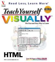 Cover of: Teach yourself HTML visually