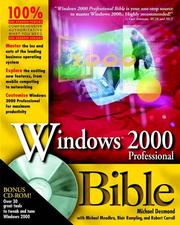 Cover of: Windows® 2000 Professional Bible by Michael Desmond, Michael Meadhra, Blair Rampling, Robert Correll