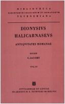 Cover of: Antiquitatum Romanarum Quae Supersunt (Dionysii Halicarnasei)