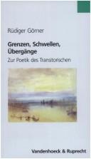 Cover of: Grenzen, Schwellen, Übergänge