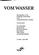 Cover of: Vom Wasser Band V 74 1990 | VCH