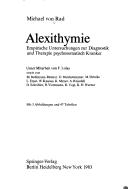 Cover of: Alexithymie by Michael von Rad