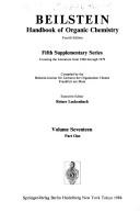 Cover of: Beilstein Handbook of Organic Chemistry: Supplement 5