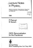 Front cover of QCD: Renormalization for the Practitioner by P. Pascual