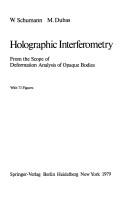 Holographic interferometry by W. Schumann