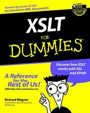 Cover of: XSLT for dummies