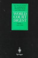 Front cover of World Court Digest: Volume 2 by Unknown