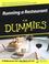 Cover of: Running a Restaurant for Dummies