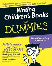 Cover of: Writing children's books for dummies by Lisa Rojany-Buccieri