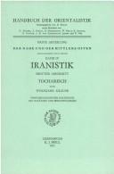 Cover of: Iranistik: Tocharisch - Nachdruck Der Erstausgabe - 1955 - Mit Zusatzen Und Berichtigu (Ancient Near East)