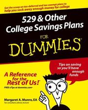Cover of: 529 & Other College Savings Plans for Dummies