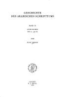 Cover of: Astronomie (Geschichte Des Arabischen Schrifttums)