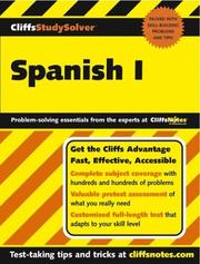 Cover of: Spanish I (Cliffs Study Solver) by Gail Stein