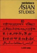Cover of: Contributions to Asian Studies by 