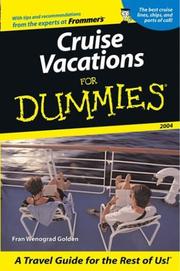 Cover of: Cruise Vacations for Dummies 2004