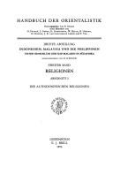 Cover of: altindonesischen Religionen