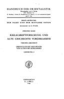 Cover of: Orientalische Geschichte Von Kyros Bis Mohammed (Ancient Near East) by A. Dietrich, G. Widengren, Fritz M. Heichelheim
